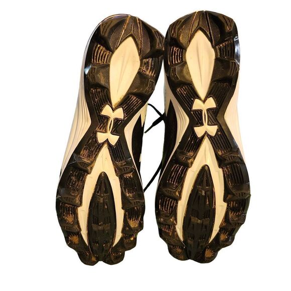 Football LW Cleat Under Armour Men's UA Hammer Phantom MC Black/White 9.5D US - Picture 5 of 5